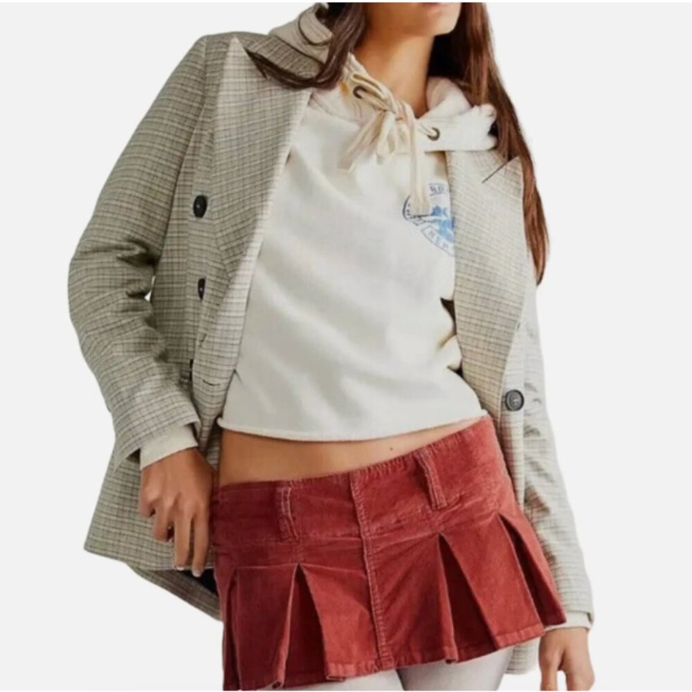Free People Red Mini Skirt